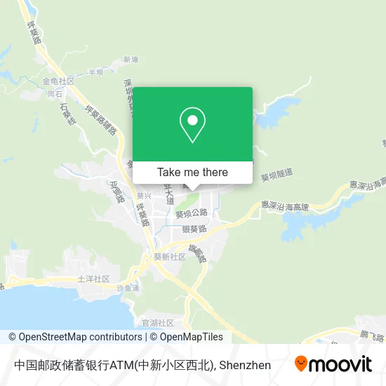中国邮政储蓄银行ATM(中新小区西北) map