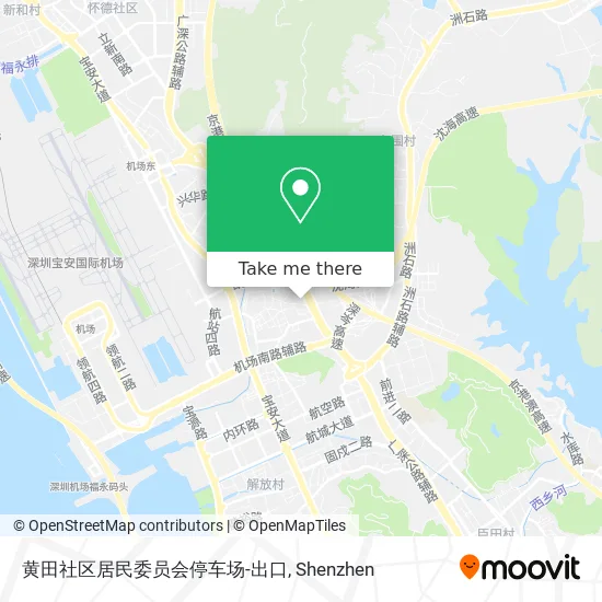 黄田社区居民委员会停车场-出口 map