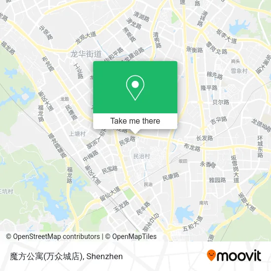 魔方公寓(万众城店) map
