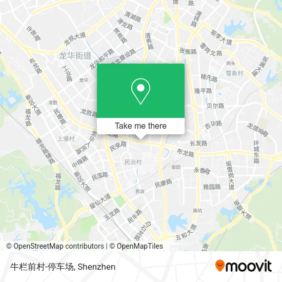 牛栏前村-停车场 map