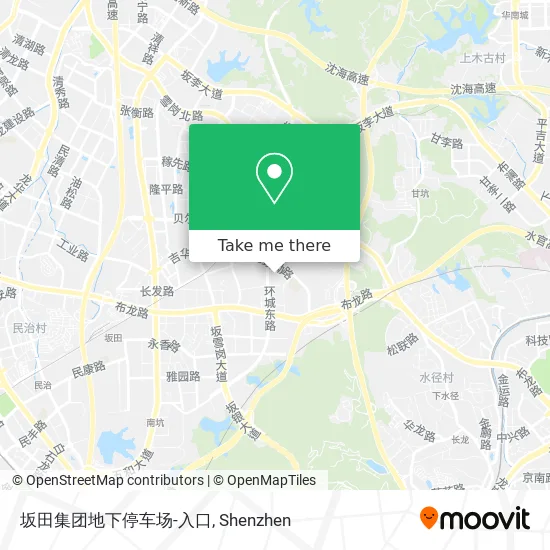坂田集团地下停车场-入口 map