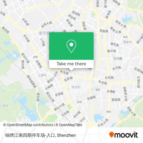 锦绣江南四期停车场-入口 map