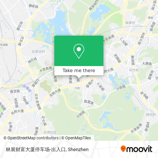 林展财富大厦停车场-出入口 map
