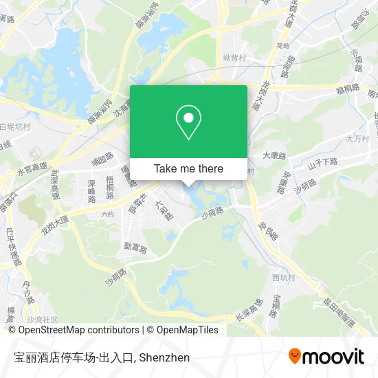 宝丽酒店停车场-出入口 map