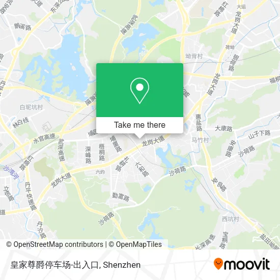 皇家尊爵停车场-出入口 map