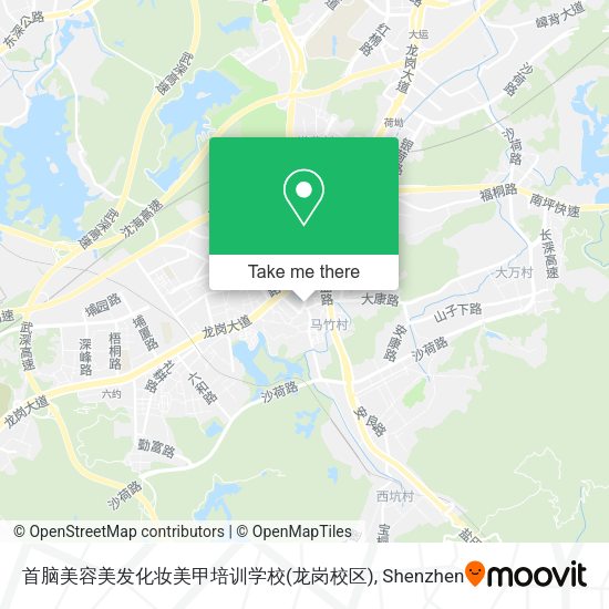 首脑美容美发化妆美甲培训学校(龙岗校区) map
