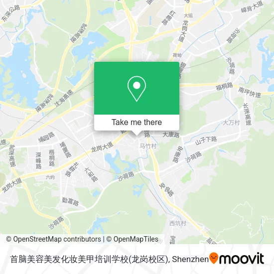 首脑美容美发化妆美甲培训学校(龙岗校区) map
