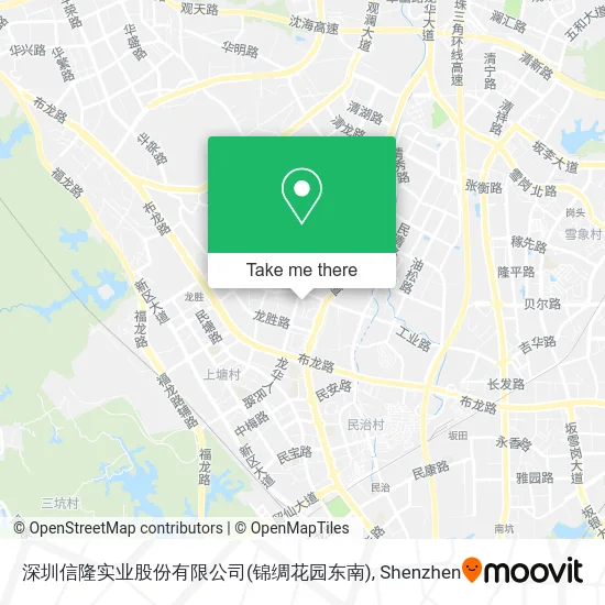 深圳信隆实业股份有限公司(锦绸花园东南) map