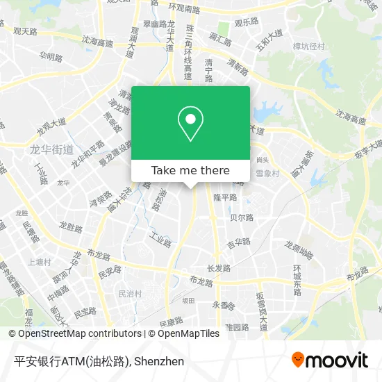 平安银行ATM(油松路) map