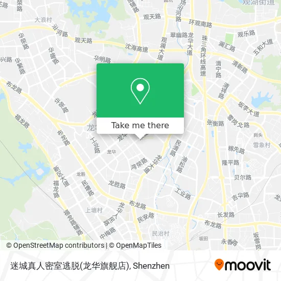 迷城真人密室逃脱(龙华旗舰店) map