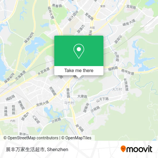 展丰万家生活超市 map