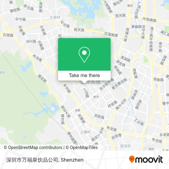 深圳市万福泉饮品公司 map