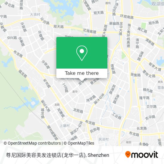 尊尼国际美容美发连锁店(龙华一店) map