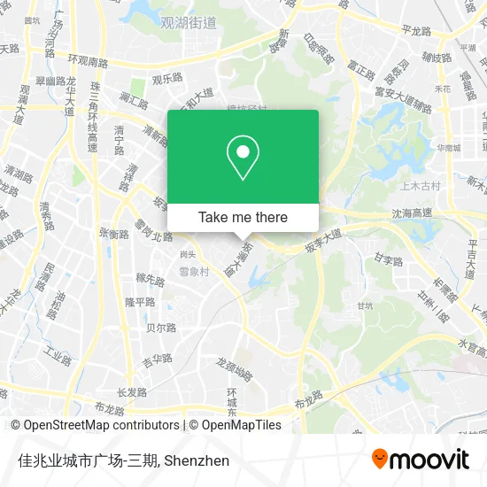 佳兆业城市广场-三期 map