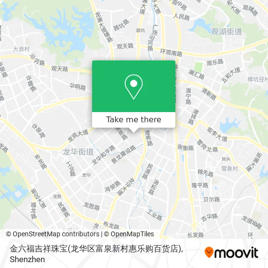金六福吉祥珠宝(龙华区富泉新村惠乐购百货店) map