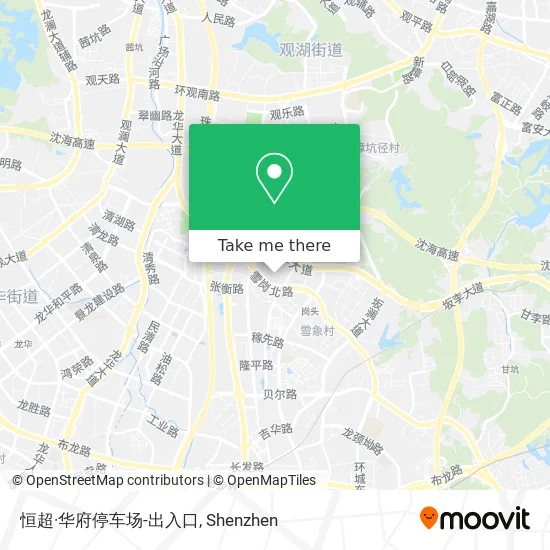 恒超·华府停车场-出入口 map
