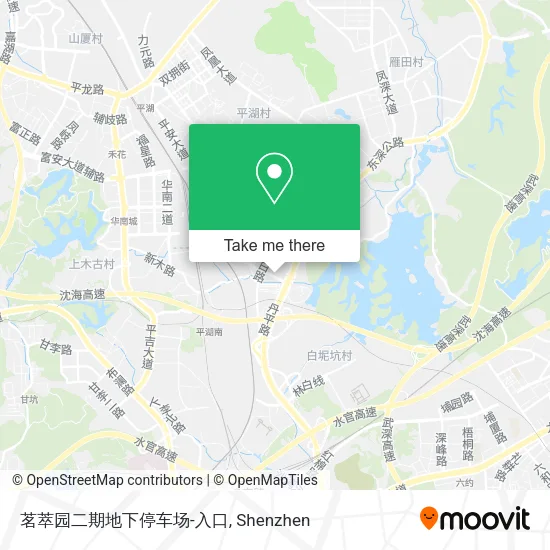 茗萃园二期地下停车场-入口 map