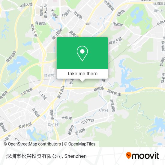 深圳市松兴投资有限公司 map