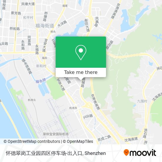 怀德翠岗工业园四区停车场-出入口 map