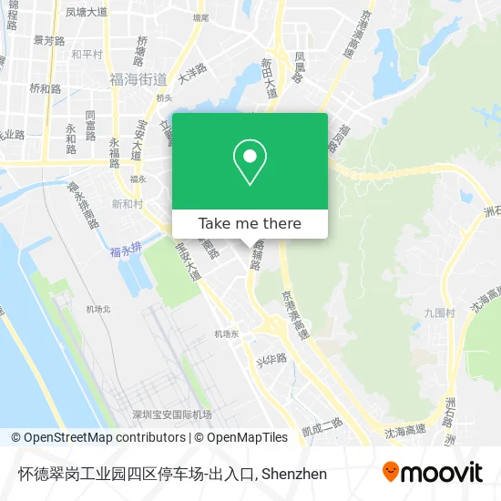 怀德翠岗工业园四区停车场-出入口 map