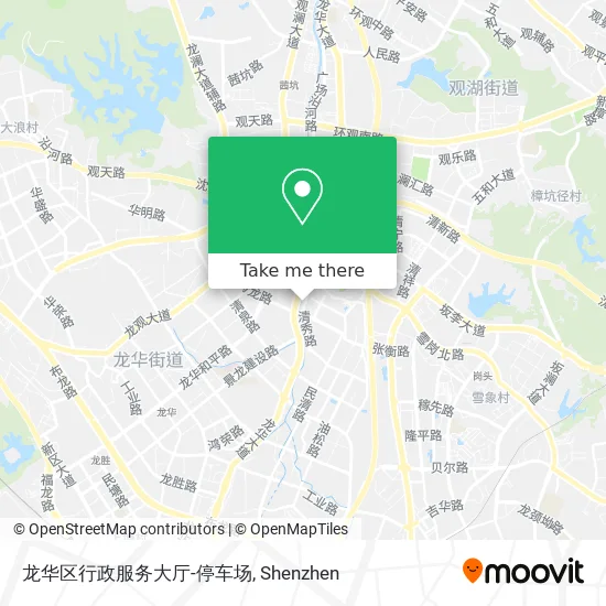龙华区行政服务大厅-停车场 map