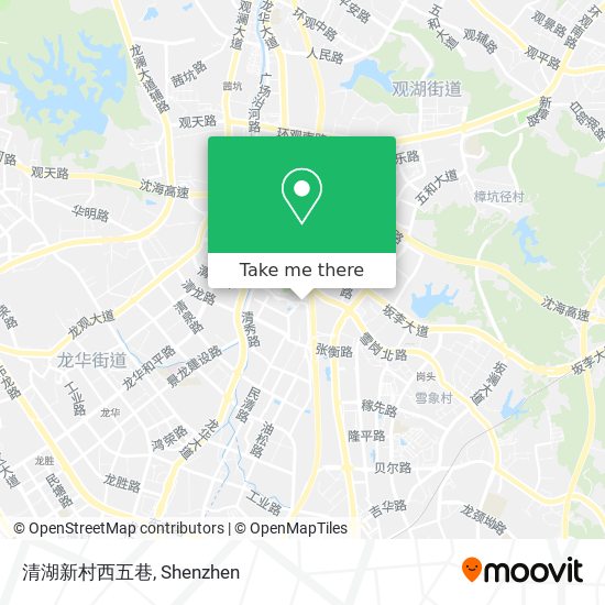 清湖新村西五巷 map