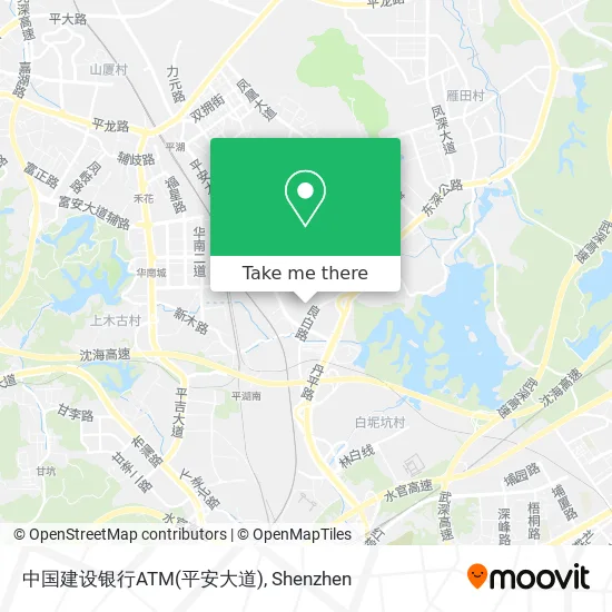 中国建设银行ATM(平安大道) map