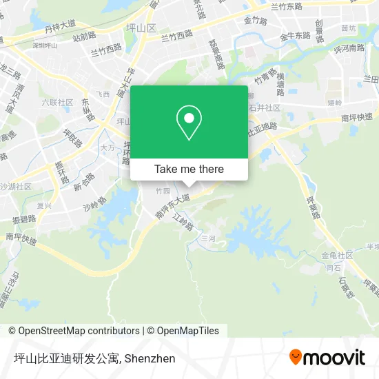 坪山比亚迪研发公寓 map