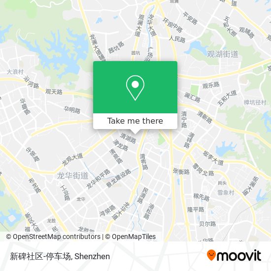 新碑社区-停车场 map
