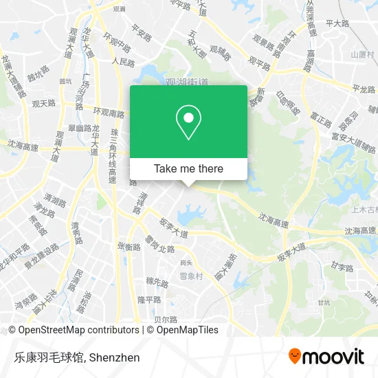 乐康羽毛球馆 map