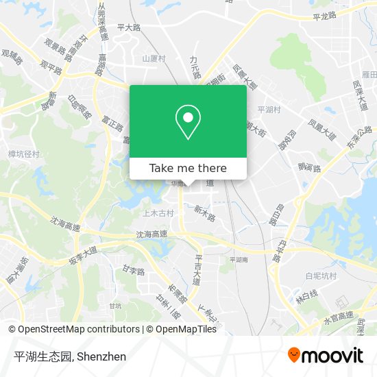 平湖生态园 map