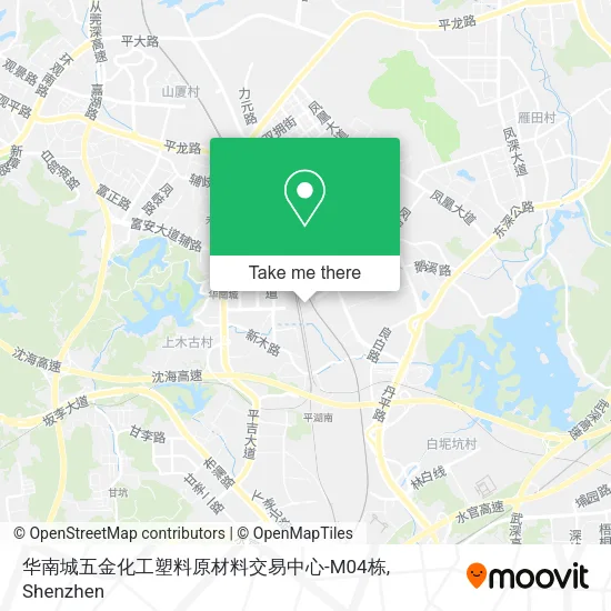 华南城五金化工塑料原材料交易中心-M04栋 map