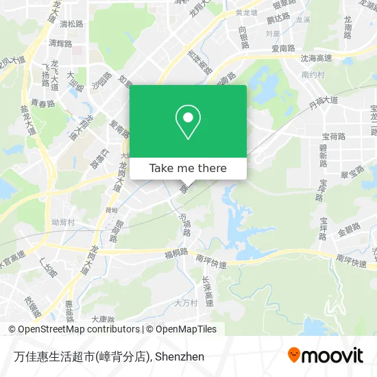 万佳惠生活超市(嶂背分店) map