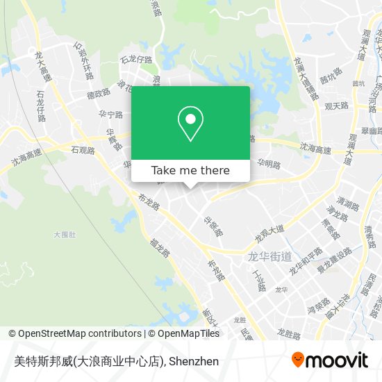 美特斯邦威(大浪商业中心店) map