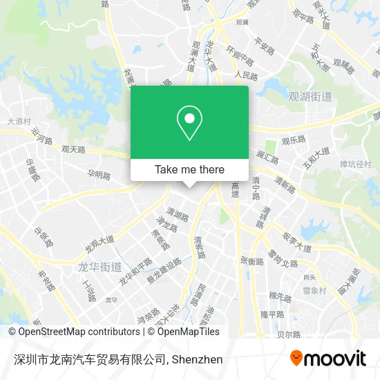 深圳市龙南汽车贸易有限公司 map