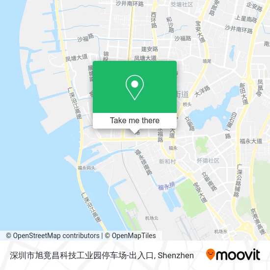 深圳市旭竟昌科技工业园停车场-出入口 map
