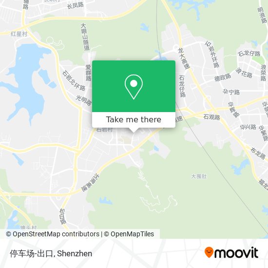 停车场-出口 map