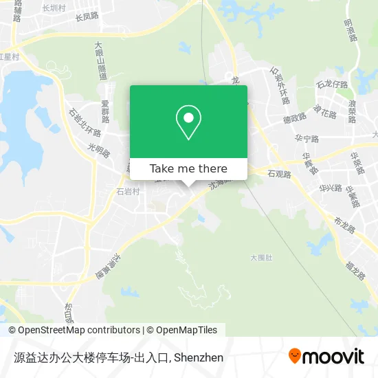 源益达办公大楼停车场-出入口 map