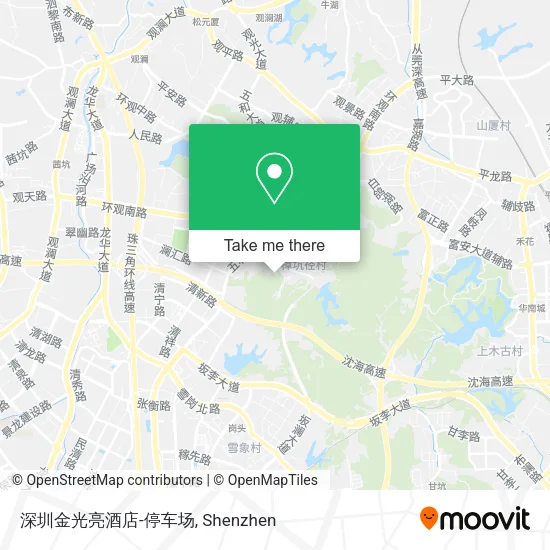 深圳金光亮酒店-停车场 map