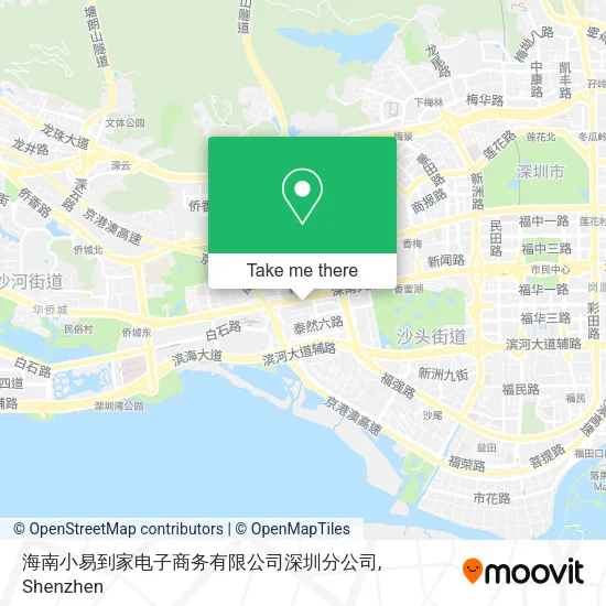 海南小易到家电子商务有限公司深圳分公司 map