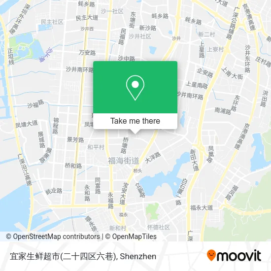 宜家生鲜超市(二十四区六巷) map