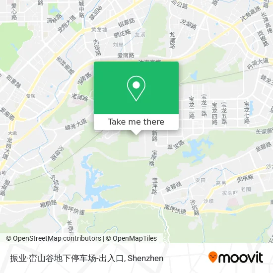 振业·峦山谷地下停车场-出入口 map