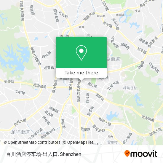 百川酒店停车场-出入口 map