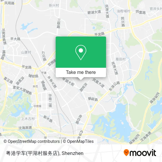 粤港学车(平湖村服务店) map