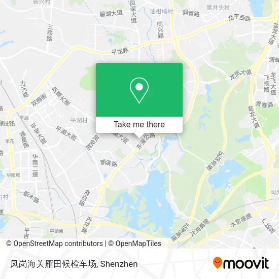 凤岗海关雁田候检车场 map