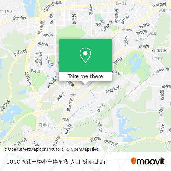 COCOPark一楼小车停车场-入口 map