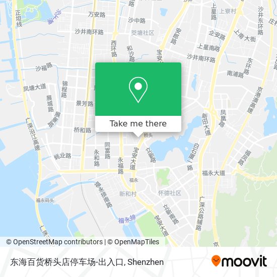 东海百货桥头店停车场-出入口 map