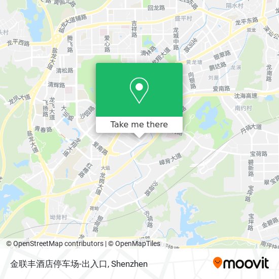 金联丰酒店停车场-出入口 map