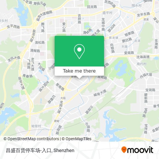 昌盛百货停车场-入口 map