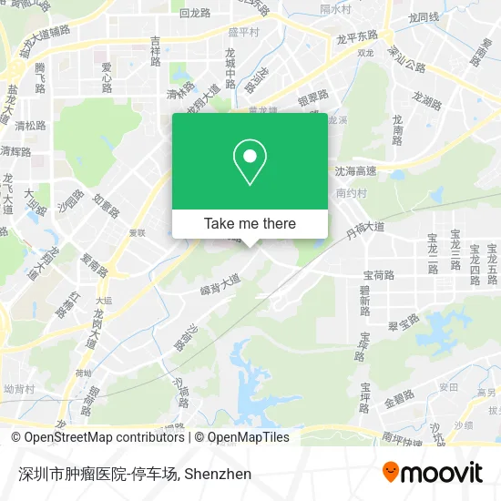 深圳市肿瘤医院-停车场 map